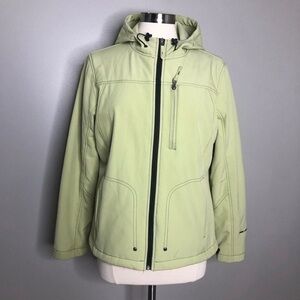 Free Country pale green soft shell windbreaker jacket size Large